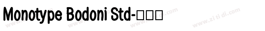 Monotype Bodoni Std字体转换